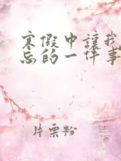 寒假中让我最难忘的一件事600字