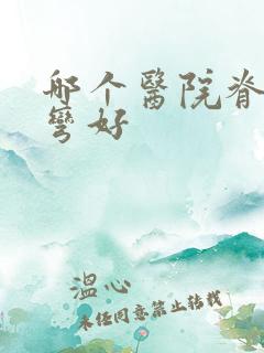 哪个医院脊椎侧弯好