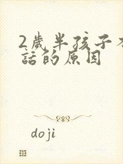 2岁半孩子不说话的原因