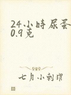 24小时尿蛋白0.9克