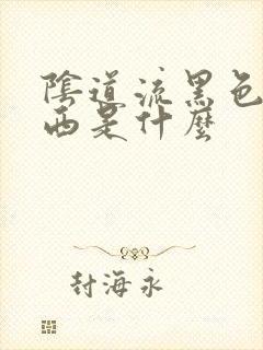 阴道流黑色的东西是什么