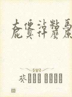 大便沾粘马桶放屁臭什么原因引起的