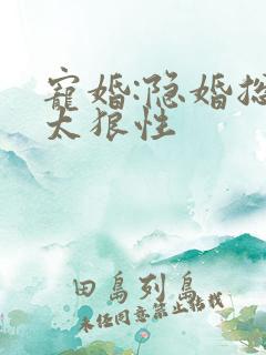 宠婚:隐婚总裁太狼性