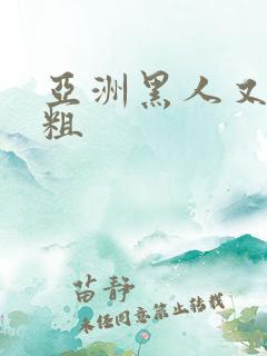 亚洲黑人又长又粗