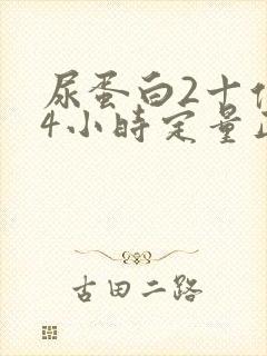 尿蛋白2十但24小时定量正常