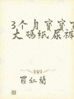 3个月宝宝穿多大码纸尿裤