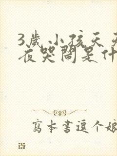 3岁小孩天天半夜哭闹是什么原因