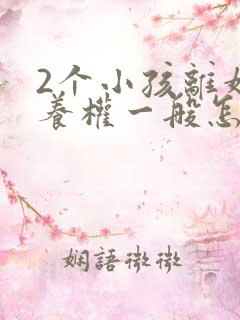 2个小孩离婚抚养权一般怎么判