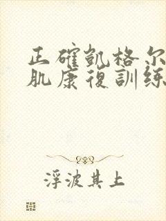 正确凯格尔盆底肌康复训练视频