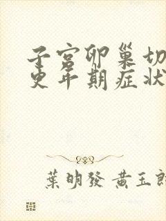 子宫卵巢切除后更年期症状