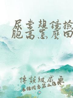 尿常规镜检红细胞高怎么回事