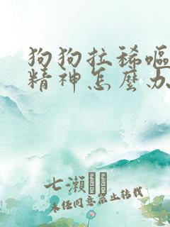 狗狗拉稀呕吐没精神怎么办