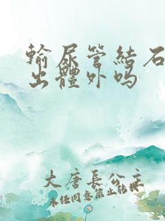 输尿管结石会排出体外吗