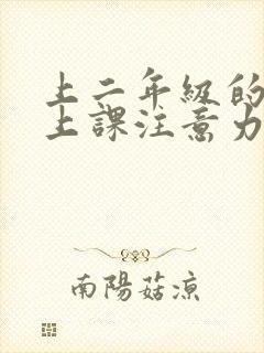 上二年级的孩子上课注意力不集中怎么办