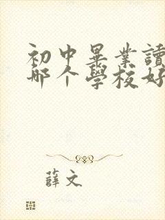 初中毕业读护士哪个学校好