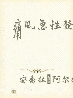 痛风急性发作期用