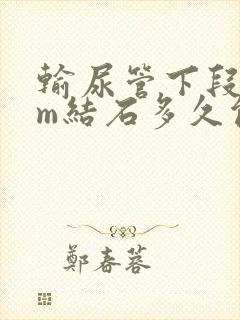 输尿管下段6mm结石多久能排出