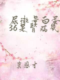 尿微量白蛋白136是肾病几期