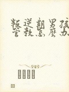 叛逆期男孩不受管教怎么办