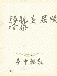 膀胱炎尿频尿吃啥药