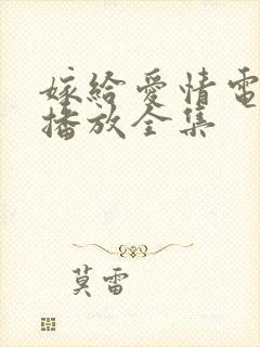 嫁给爱情电视剧播放全集