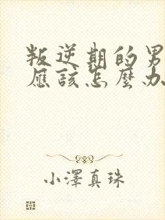 叛逆期的男孩子应该怎么办