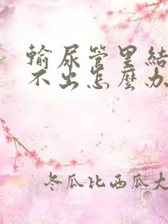 输尿管里结石尿不出怎么办