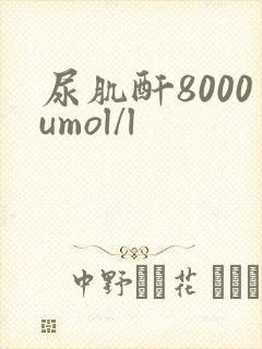 尿肌酐8000umol/l