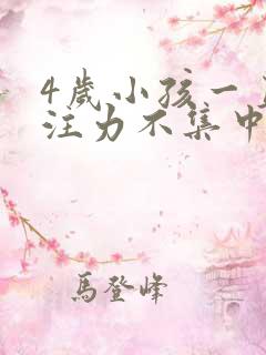 4岁小孩一直专注力不集中