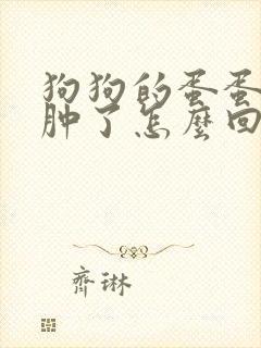 狗狗的蛋蛋一边肿了怎么回事