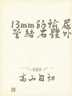 13mm的输尿管结石体外碎石