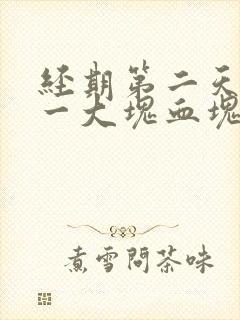 经期第二天流了一大块血块是怎么回事