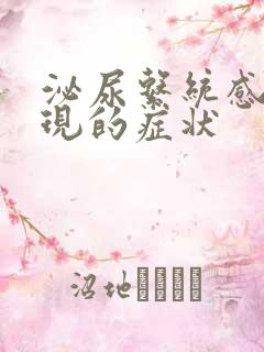 泌尿系统感染表现的症状