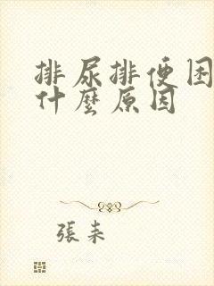 排尿排便困难是什么原因