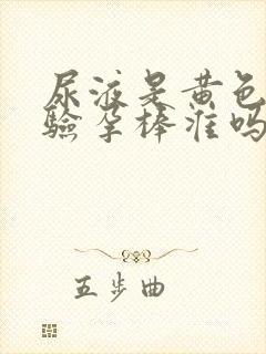 尿液是黄色的用验孕棒准吗