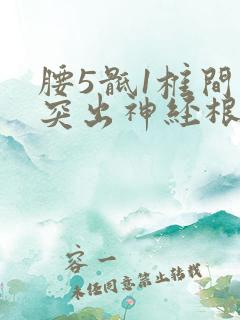 腰5骶1椎间盘突出神经根