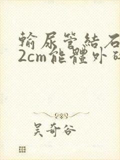 输尿管结石1.2cm能体外碎石吗