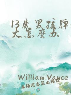 13岁男孩脾气大怎么办