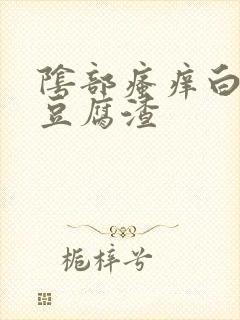 阴部瘙痒白带黄豆腐渣