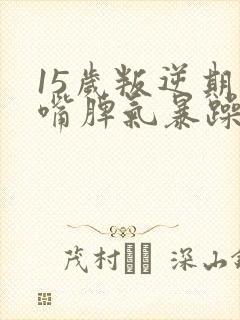 15岁叛逆期顶嘴脾气暴躁怎样教育