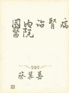 国内治肾病好的医院