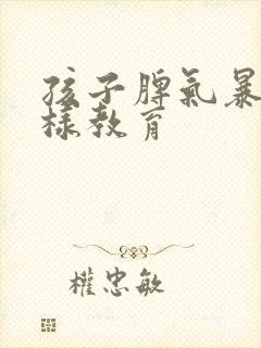 孩子脾气暴躁怎样教育