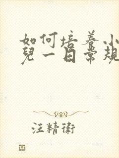 如何培养小班幼儿一日常规