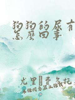 狗狗的尿有点黄怎么回事