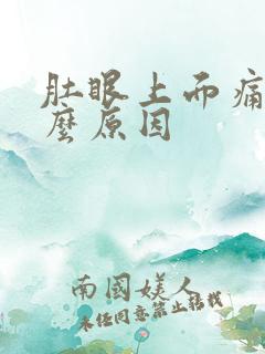 肚眼上面痛是什么原因