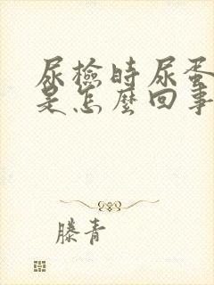 尿检时尿蛋白高是怎么回事