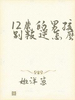 12岁的男孩特别叛逆怎么办