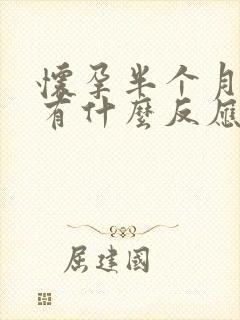 怀孕半个月身体有什么反应