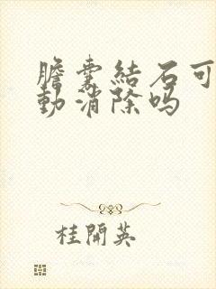 胆囊结石可以自动消除吗