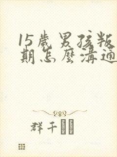 15岁男孩叛逆期怎么沟通